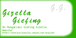 gizella giefing business card